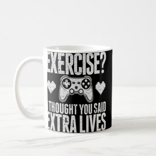 Extra Lives  Video Game Controller Retro Gamer Boy Coffee Mug