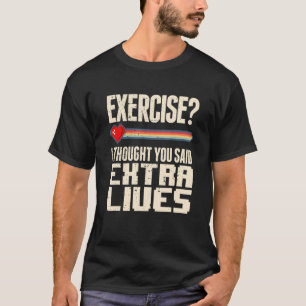 Extra Lives Video Game Controller Retro Gamer Boy T-Shirt