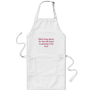 Extra long apron