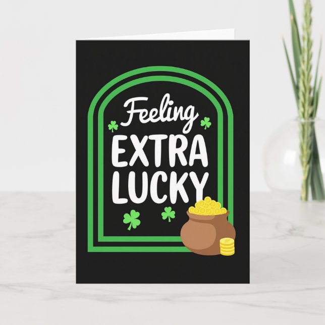 Extra Lucky Feeling Card (Front)