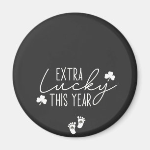 Extra Lucky This Year Pregnancy St Patrick Lucky  Magnet