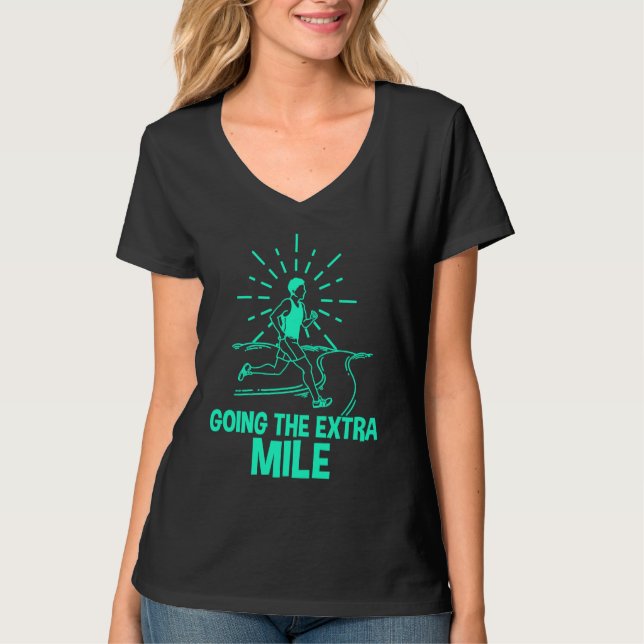 Extra Mile Cross Country  Runners Track T-Shirt (Front)