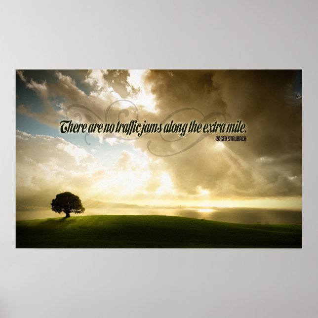 Extra Mile Motivational Poster (Front)