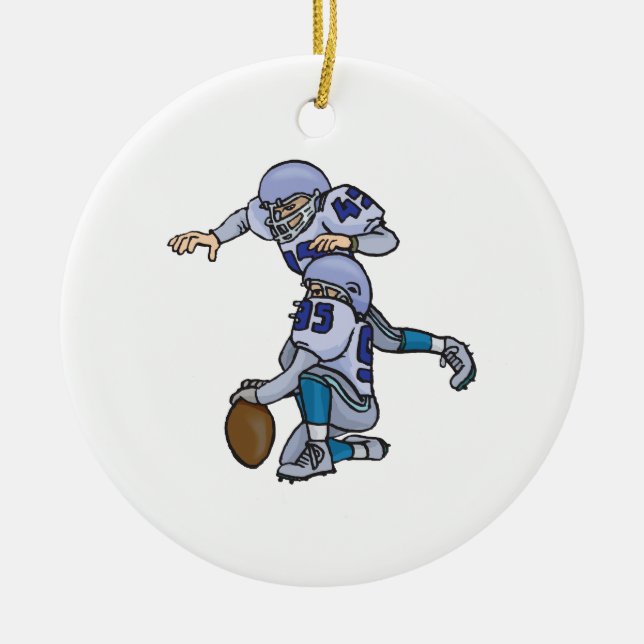 Extra Point Ceramic Ornament (Front)