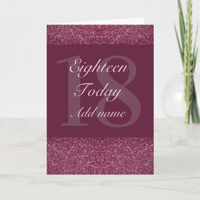 Extra special personalised birthday card 18th (Front)