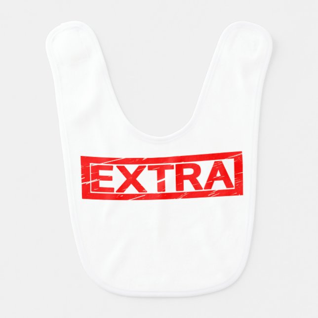 Extra Stamp Baby Bib (Front)