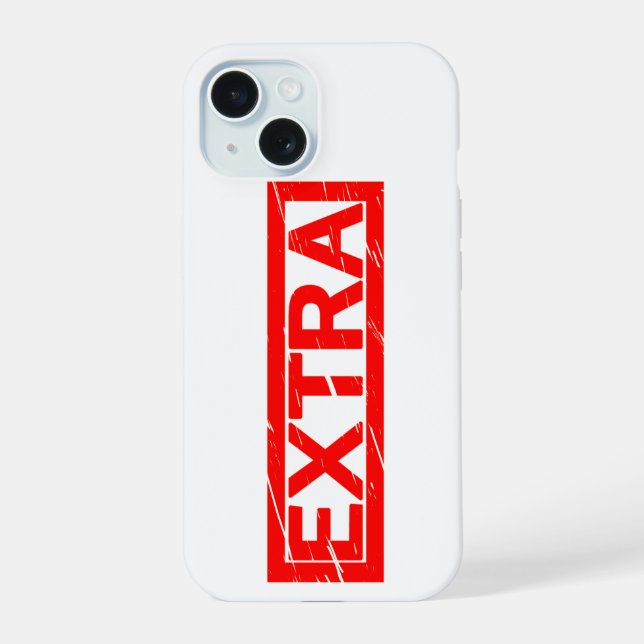 Extra Stamp Iphone Case (Back)