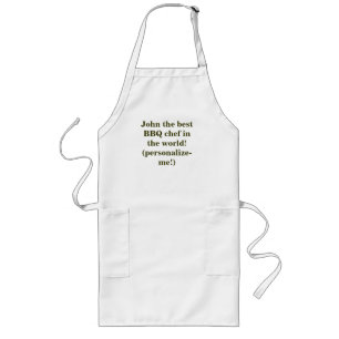 Extra tall apron for the big and tall man