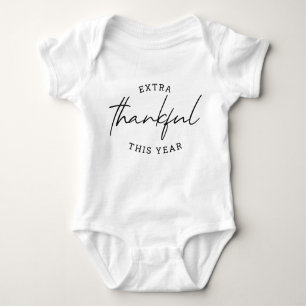 Extra Thankful This Year Pregnancy Announcement Baby Bodysuit