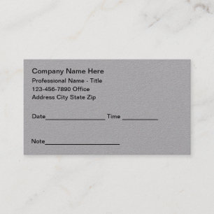 Extra Thick Quality Office Appointment Cards