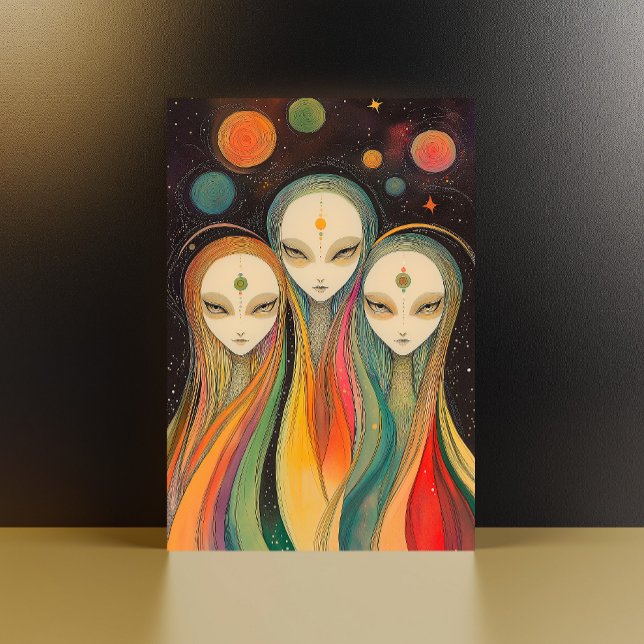 Extragalactic Energy Beings Light Entities Aliens Postcard (Creator Uploaded)