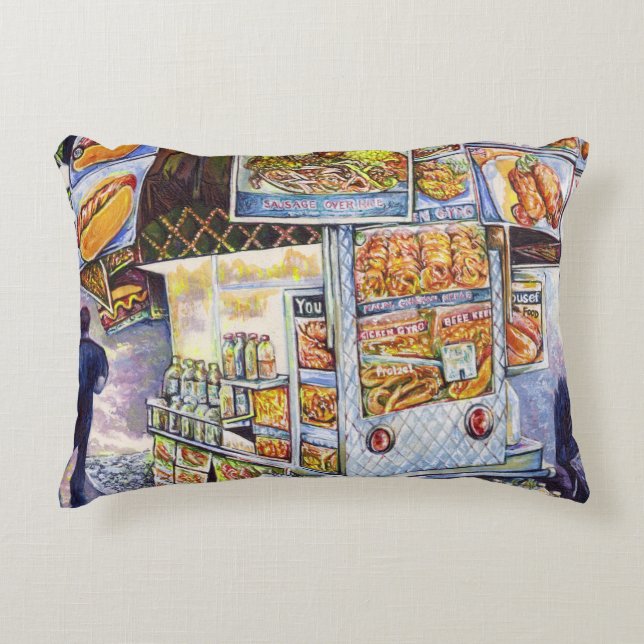 Extraordinary Artistic Workload Accent Pillow (Front)