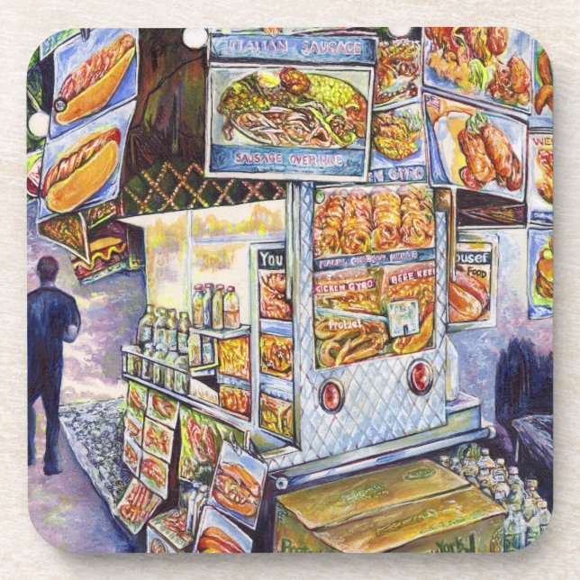 Extraordinary Artistic Workload Beverage Coaster (Front)