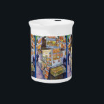 Extraordinary Artistic Workload Beverage Pitcher<br><div class="desc">Original Painting of a Hot Dog Vendor in Manhattan by New York City,  Fine Art Artist,  Gaye Elise Beda
See gayeelisebeda.store
https://www.redbubble.com/shop/?query=Gaye Elise Beda&ref=search_box
https://gayeelise-beda.pixels.com
http://www.zazzle.com/gaye elise beda gifts  
http://issuu.com/lieslmarelli/docs/wia278-july-issuu/1?e=2826034/843692 
https://fineartamerica.com/profiles/gayeelise-beda
q=gaye elise beda&x=-749&y=-111
www.synchronopedia.com/wwsah_candidate_list.htm</div>