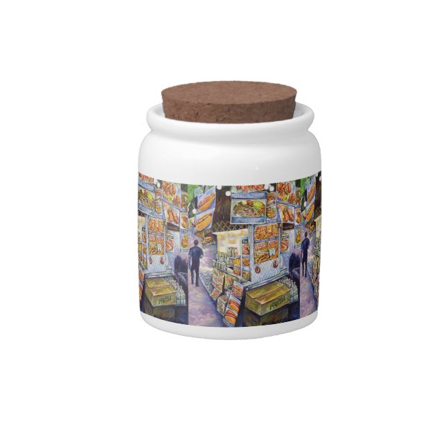 Extraordinary Artistic Workload Candy Jar (Front)