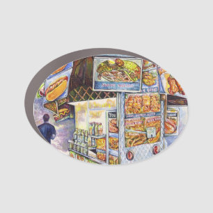 Extraordinary Artistic Workload Car Magnet