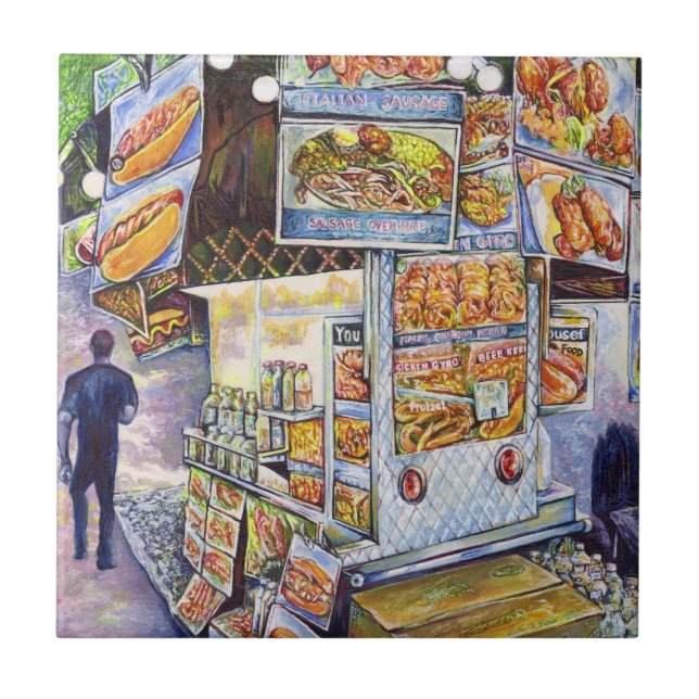 Extraordinary Artistic Workload Ceramic Tile (Front)