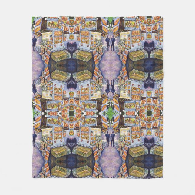 Extraordinary Artistic Workload Fleece Blanket (Front)