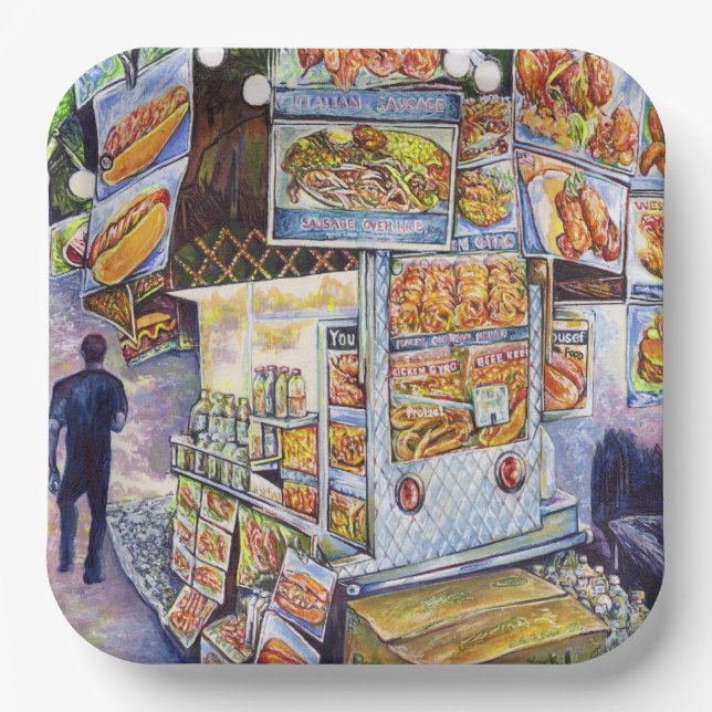 Extraordinary Artistic Workload Paper Plates (Front)