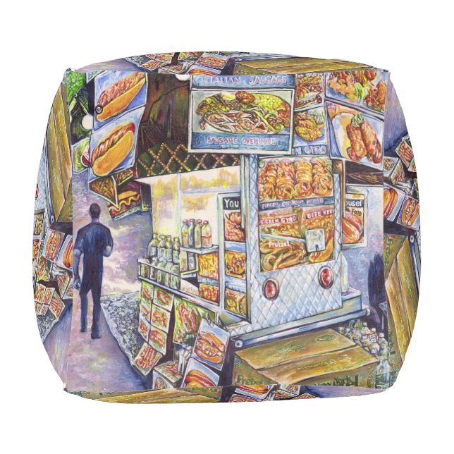 Extraordinary Artistic Workload Pouf (Bottom)