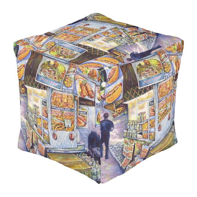 Extraordinary Artistic Workload Pouf (Angled Back)