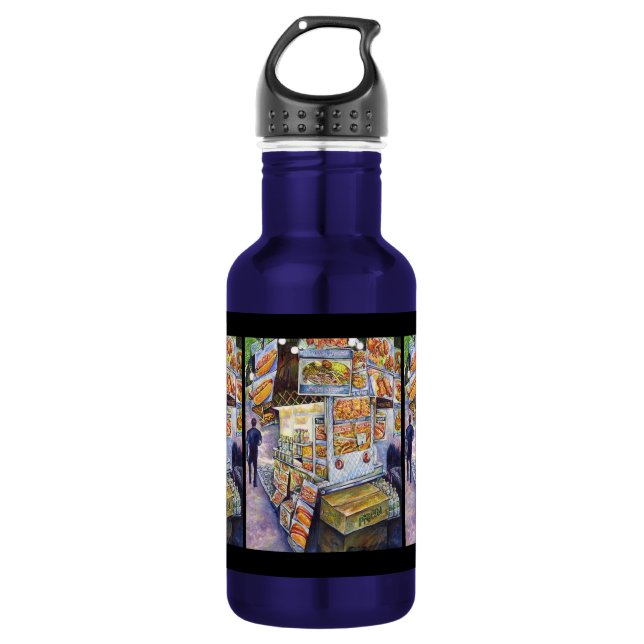 Extraordinary Artistic Workload Stainless Steel Water Bottle (Front)