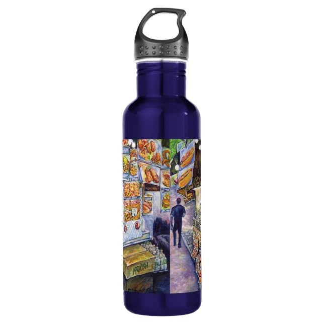Extraordinary Artistic Workload Stainless Steel Water Bottle (Front)