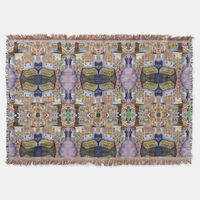 Extraordinary Artistic Workload Throw Blanket (Front)