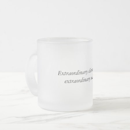 Extraordinary Claims Frosted Glass Mug