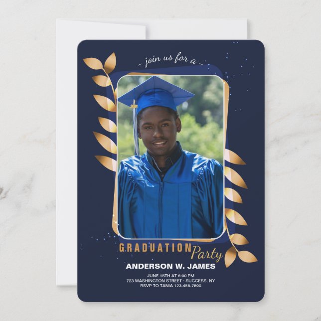 Extraordinary Graduate Photo Graduation Invitation (Front)