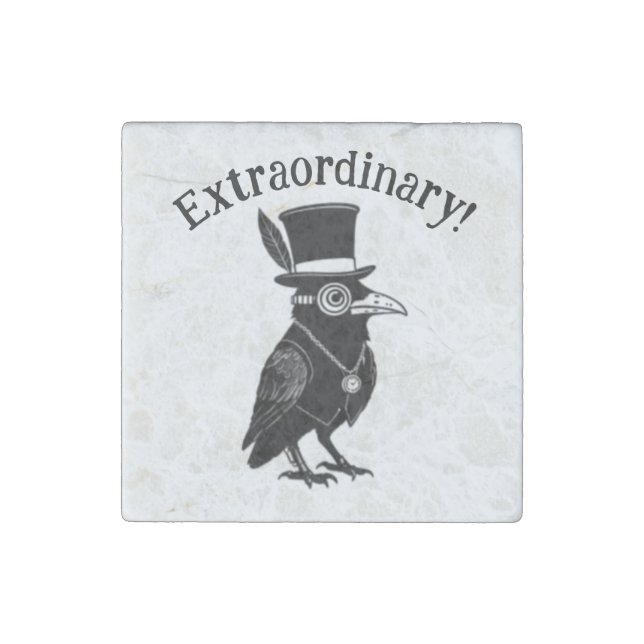 Extraordinary! large button stone magnet (Front)