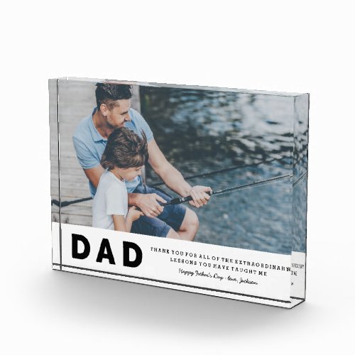 Extraordinary Lessons Fathers Day Photo Block