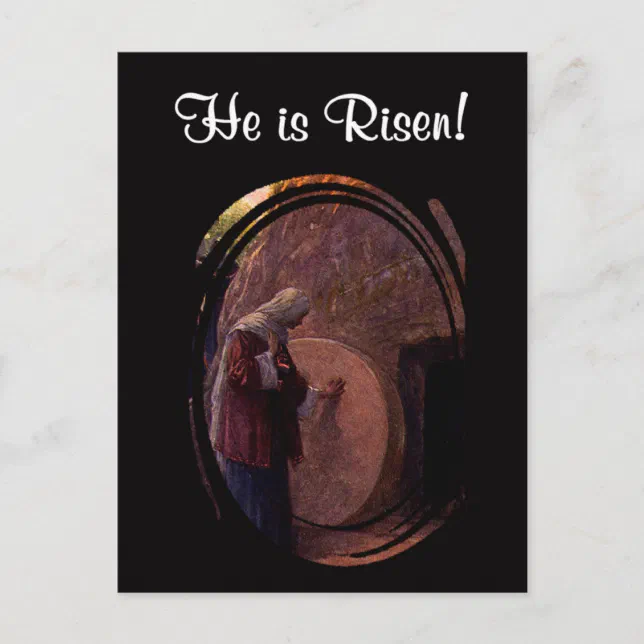 Extraordinary Mary Magdalene at Jesus' Empty Tomb Postcard | Zazzle