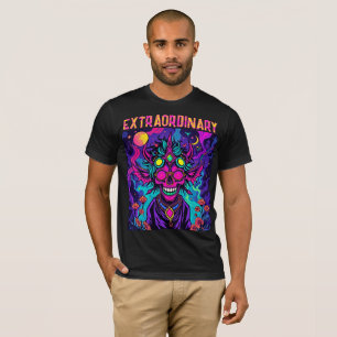 Extraordinary - Psychedelic Neon Skull T-Shirt