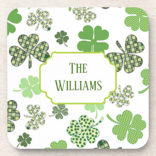 Extraordinary Shamrock Beverage Coaster