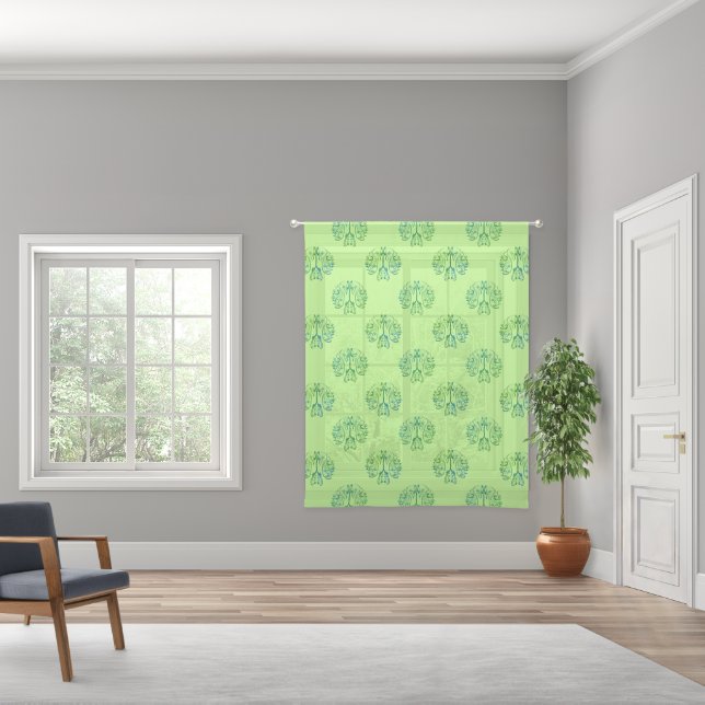 Extraordinary Spiritual Symbol Pattern 5a Sheer Curtains (Wide)