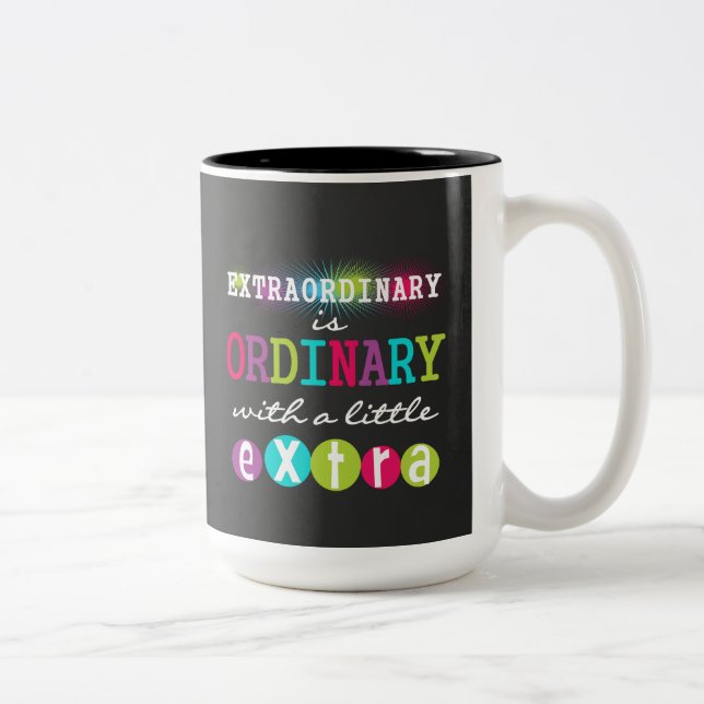 Extraordinary Teacher Quote Chalkboard Mug (Right)