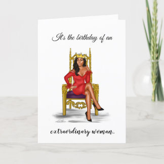 Extraordinary woman card