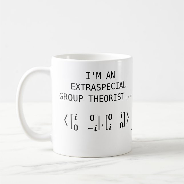 Extraspecial Group Theorist Mug (Left)