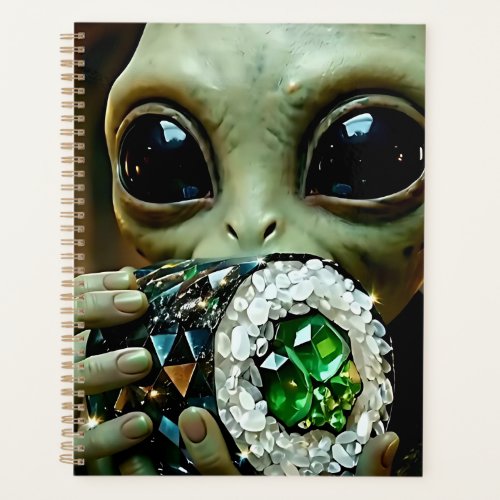 Extraterrestrial Alien and Crystalline Food Planner