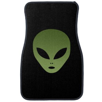 Extraterrestrial Alien Face Car Mat by peculiardesign at Zazzle