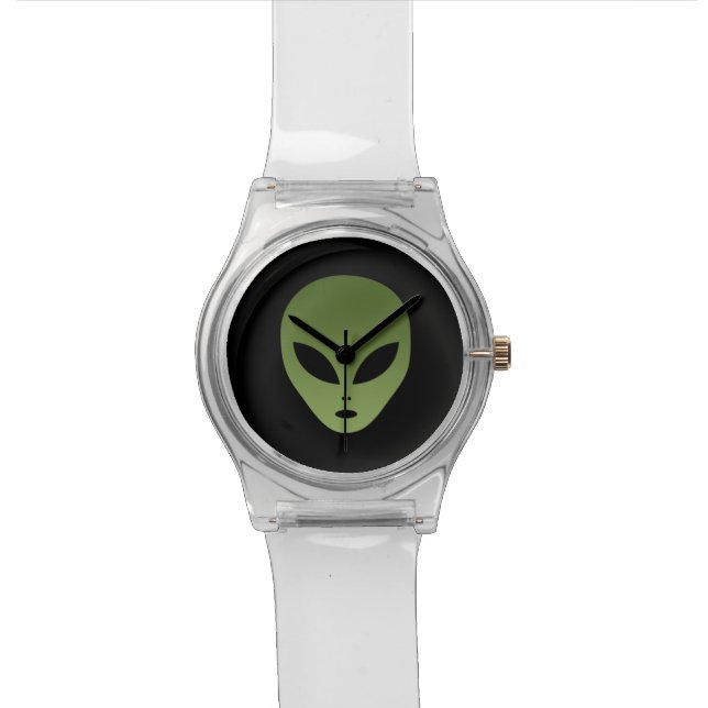 Extraterrestrial Alien Face Wristwatch (Close Up)