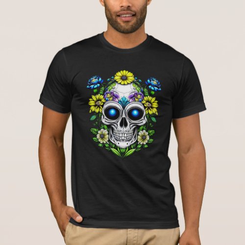 Extraterrestrial Alien Sugar Skulls T_Shirt