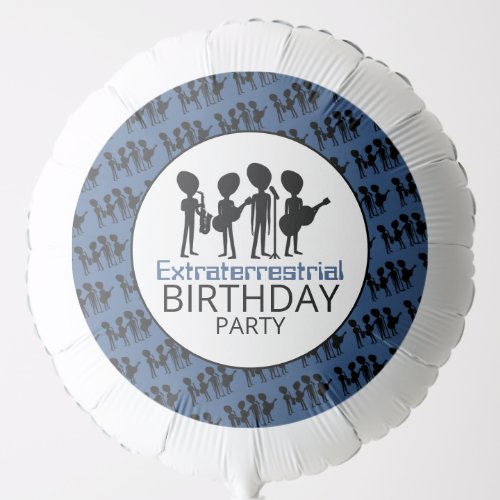 Extraterrestrial Band Birthday Balloon