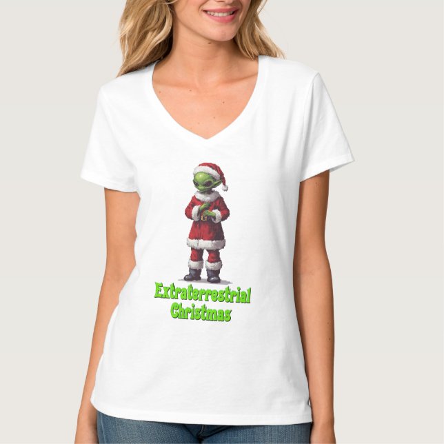 Extraterrestrial Christmas T-Shirt (Front)