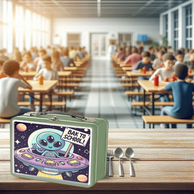 Extraterrestrial Education Begins Metal Lunch Box (Creator Uploaded)
