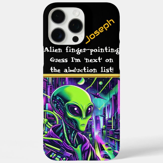 Extraterrestrial figure stands illuminated Case-Mate iPhone case (Back)