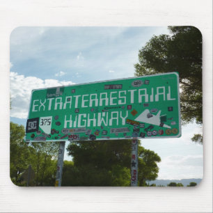 Extraterrestrial Highway Sign, Rachel, Nevada Mouse Pad