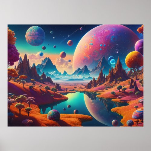 Extraterrestrial Landscape  Poster