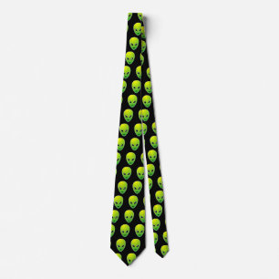 Extraterrestrial Pattern Neck Tie